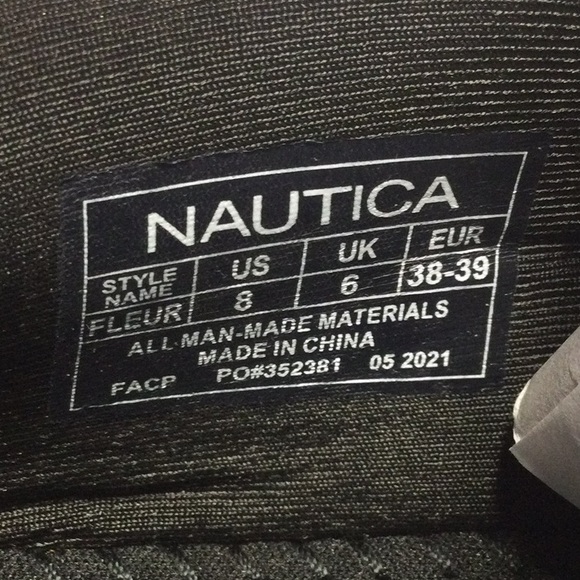Nautica Womens Slip On Jogger Fleur/White/Black Size 8 - Picture 5 of 6